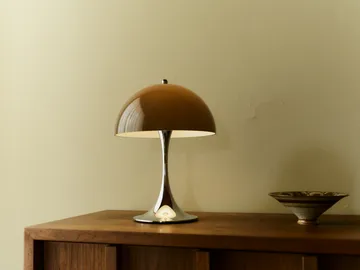 Panthella 250 portable table lamp V3 - Original Opal Brown - Louis Poulsen