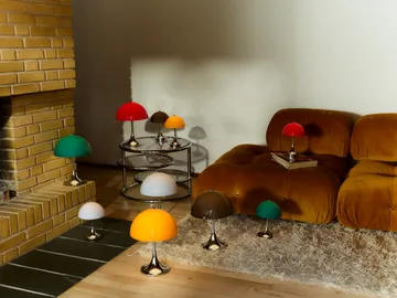 Panthella 250 portable table lamp V3 - Original Opal Brown - Louis Poulsen