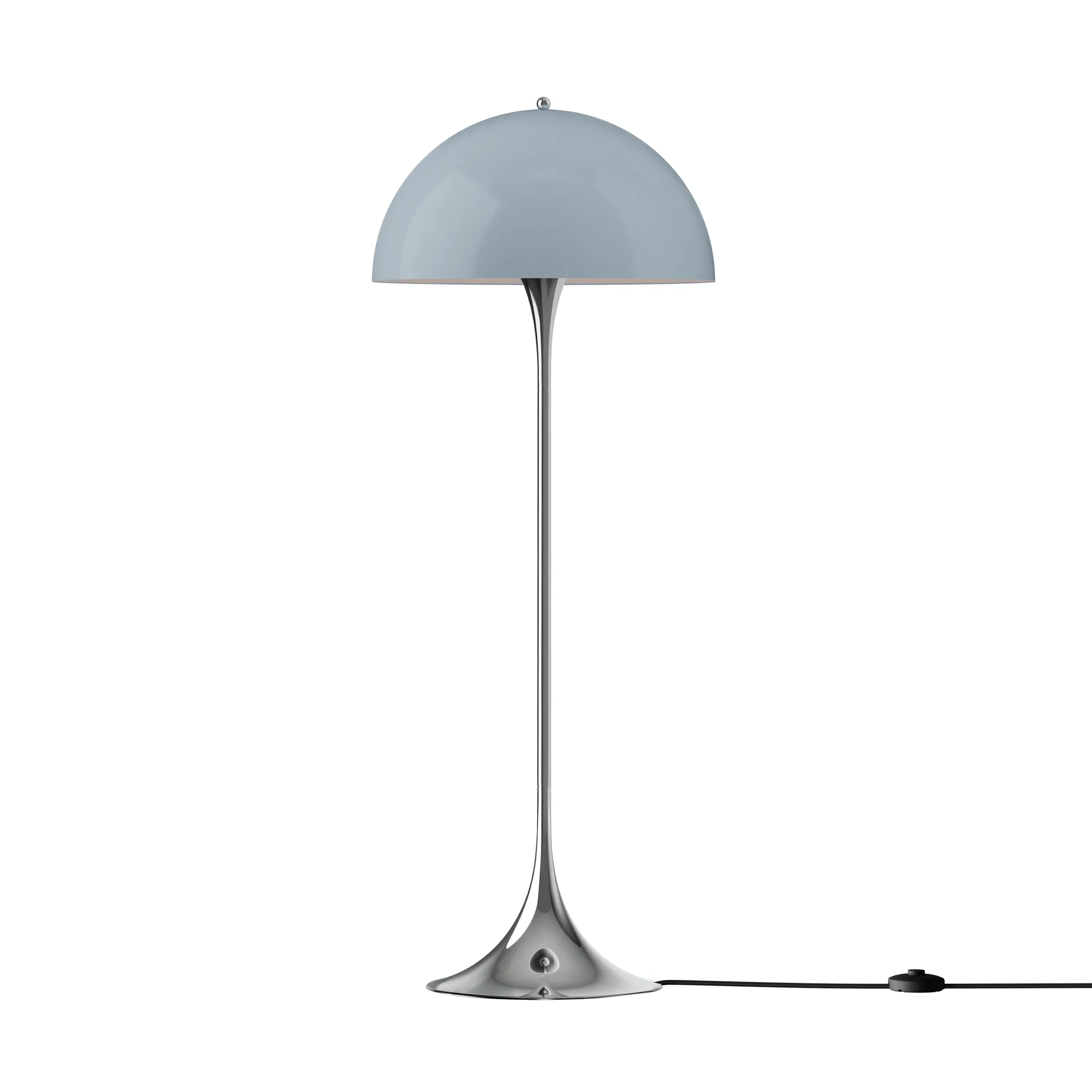 Panthella 500 floor lamp, Original opal blue grey Louis Poulsen
