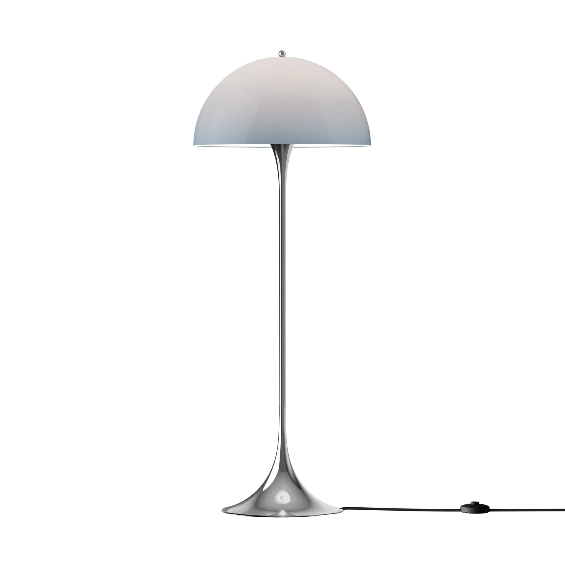 Panthella 500 floor lamp, Original opal blue grey Louis Poulsen