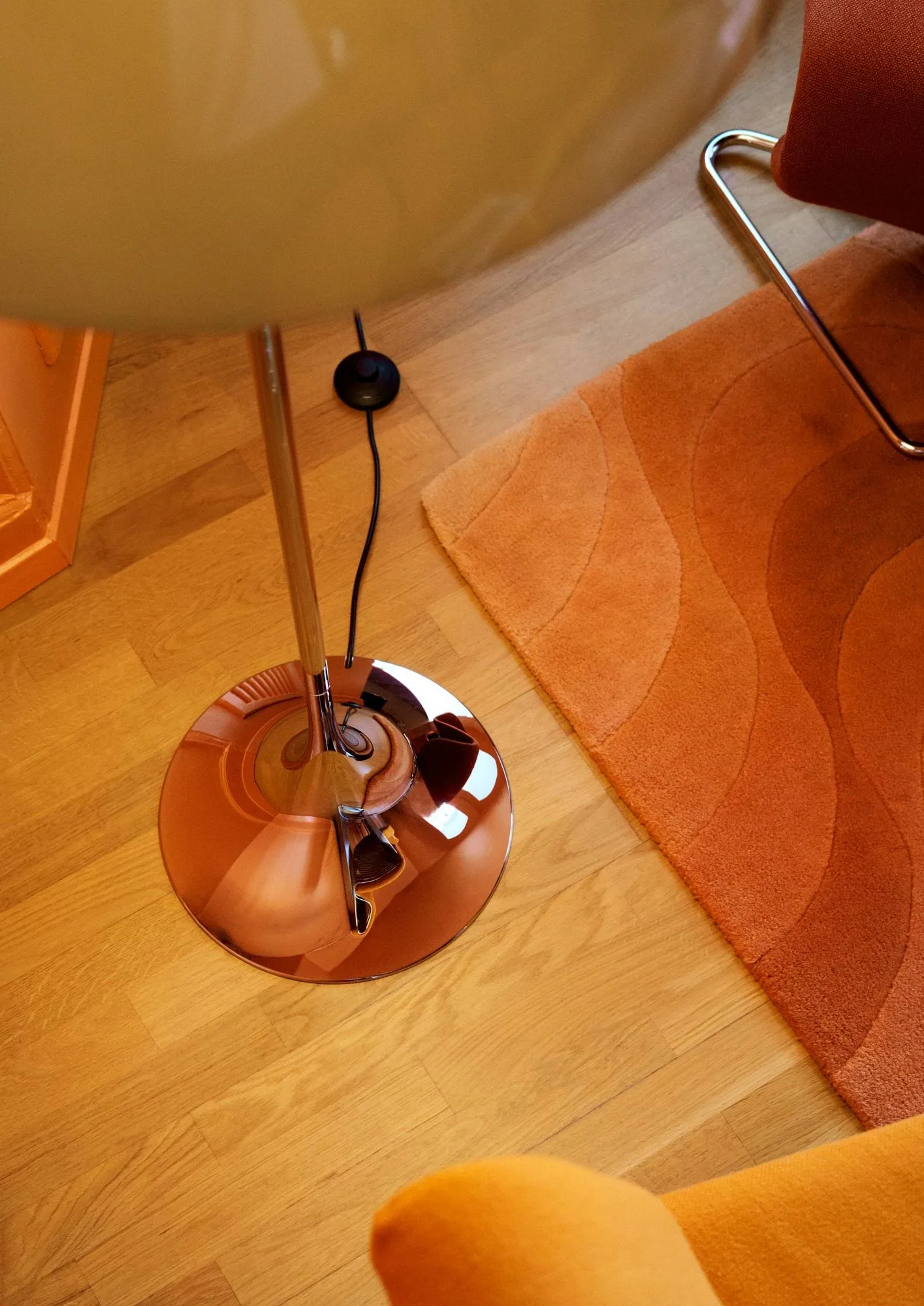 Panthella 500 floor lamp, Original opal brown Louis Poulsen