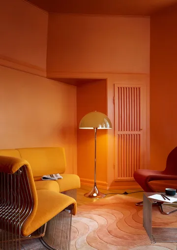 Panthella 500 floor lamp - Original opal brown - Louis Poulsen