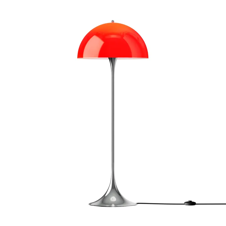 Panthella 500 floor lamp - Original opal red - Louis Poulsen