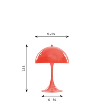 Panthella MINI table lamp - Coral - Louis Poulsen