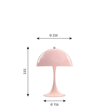 Panthella MINI table lamp - Light pink - Louis Poulsen