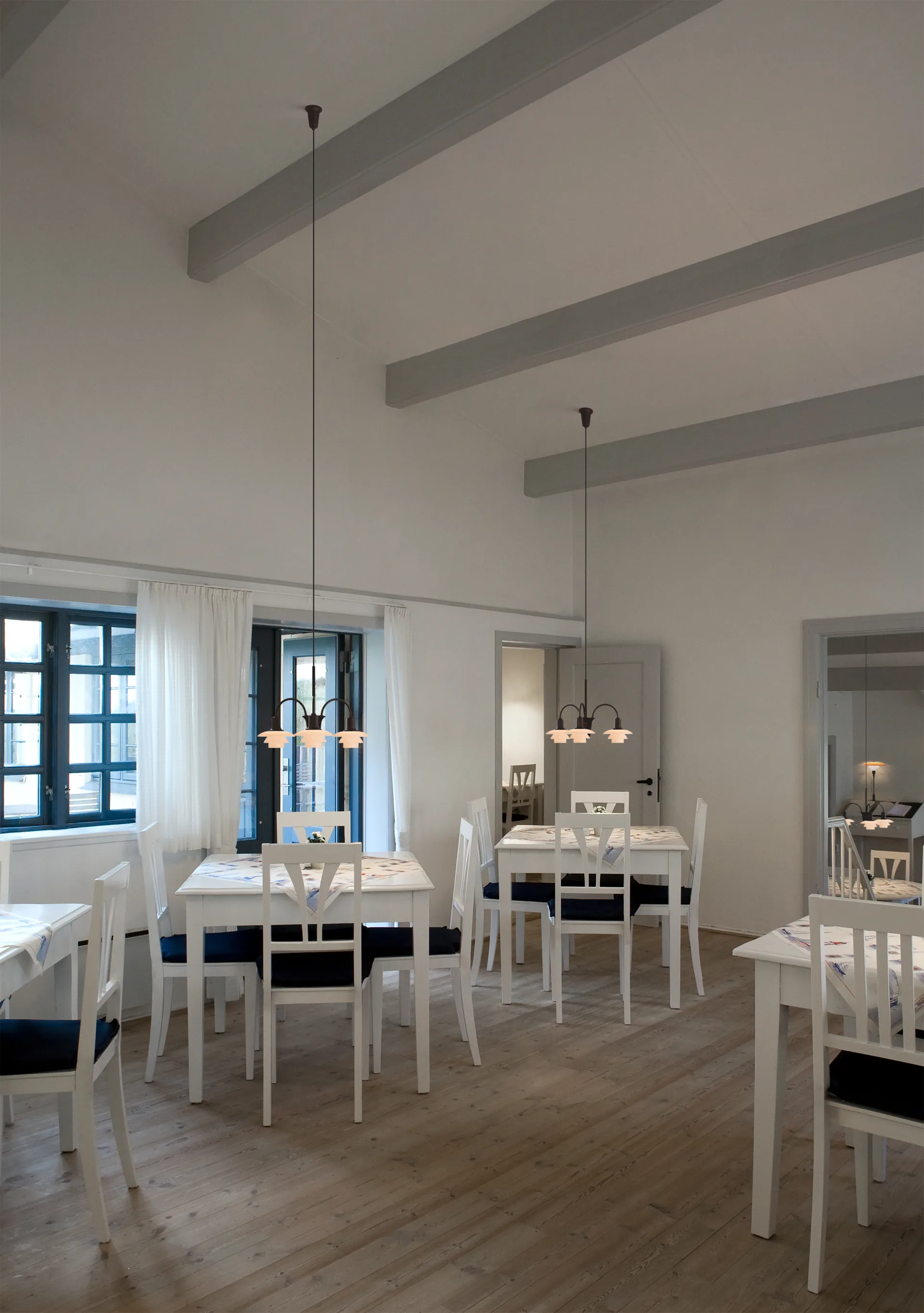 PH 1/1 Chandelier Centenary Edition chandelier, Brass-dusty terracotta, 3 arms Louis Poulsen