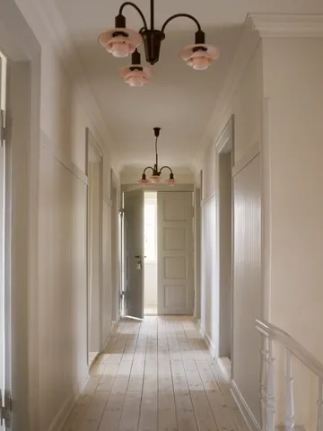 PH 1/1 Chandelier Centenary Edition chandelier - Brass-dusty terracotta, 3 arms - Louis Poulsen