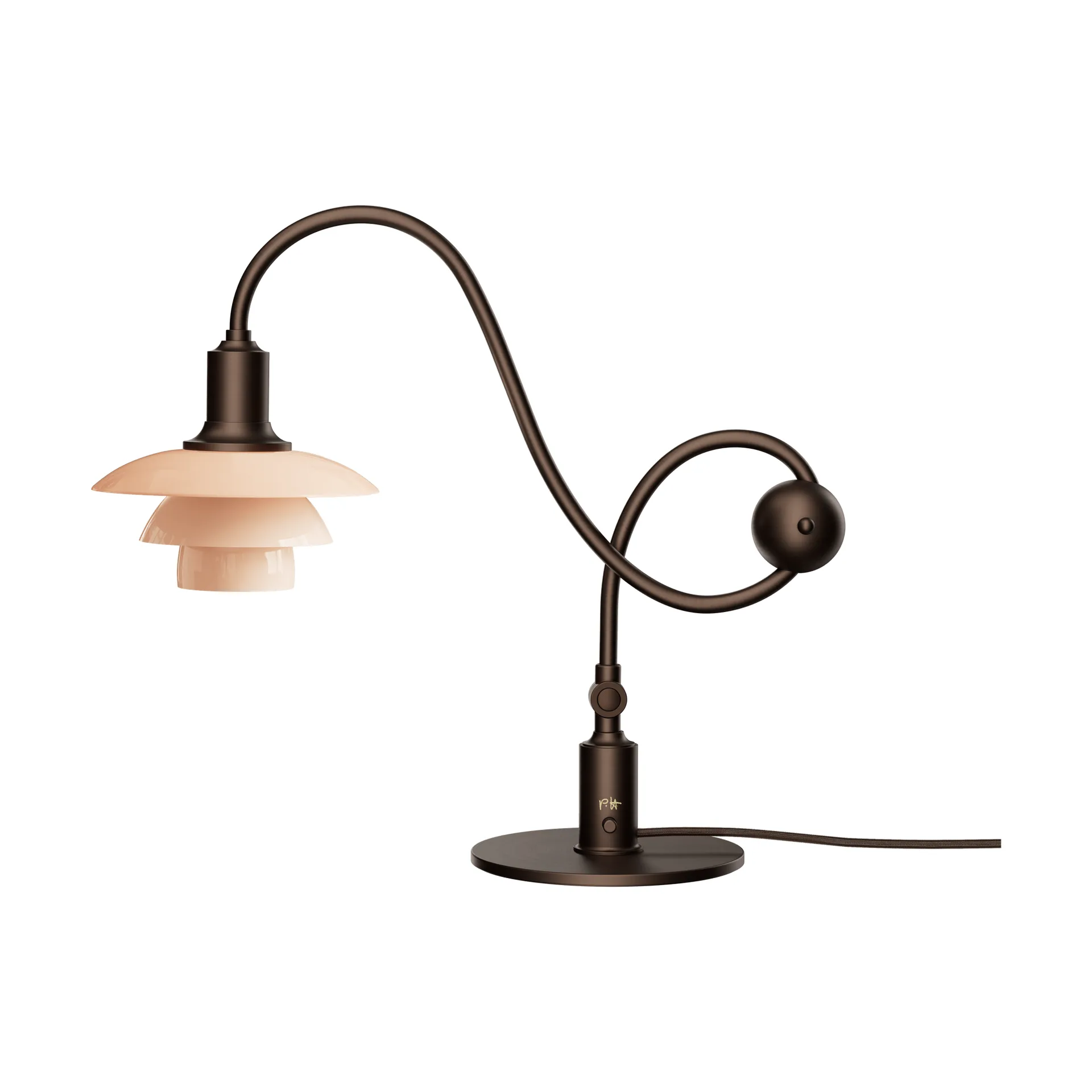 PH 1/1 Piano table lamp, Dusty terracotta Louis Poulsen
