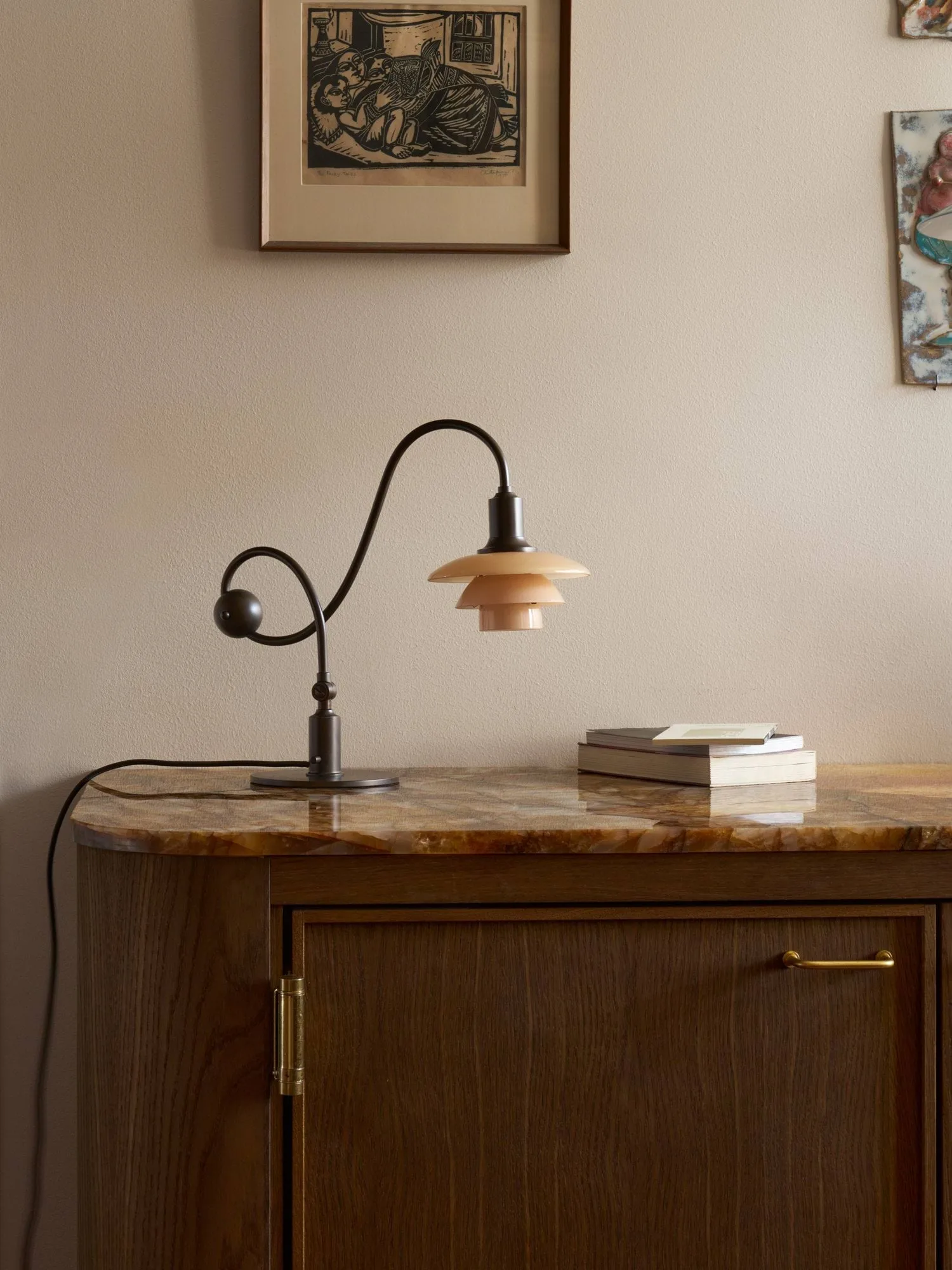 PH 1/1 Piano table lamp, Dusty terracotta Louis Poulsen