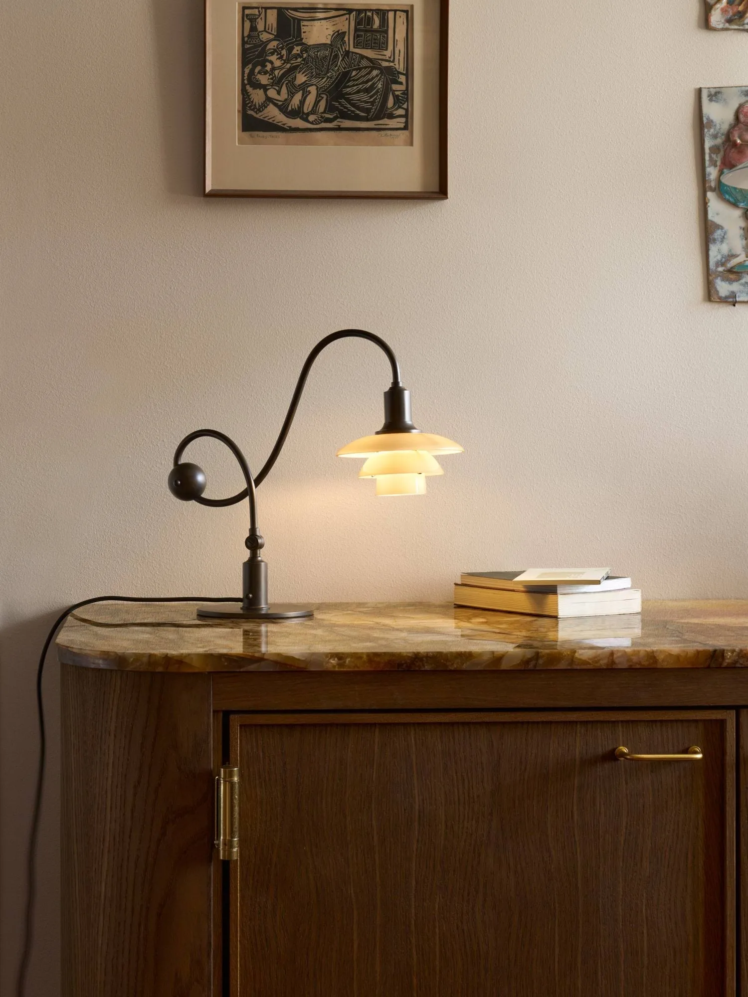 PH 1/1 Piano table lamp, Dusty terracotta Louis Poulsen