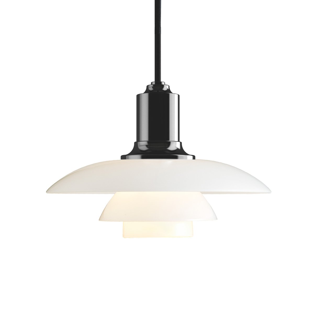 Louis Poulsen PH 2/1 pendant lamp Black metalized | Scandinavian Design | Pendant lamps | Black