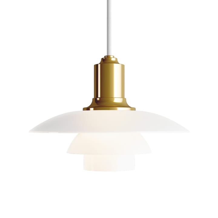 PH 2/1 pendant lamp - Brass metalized - Louis Poulsen