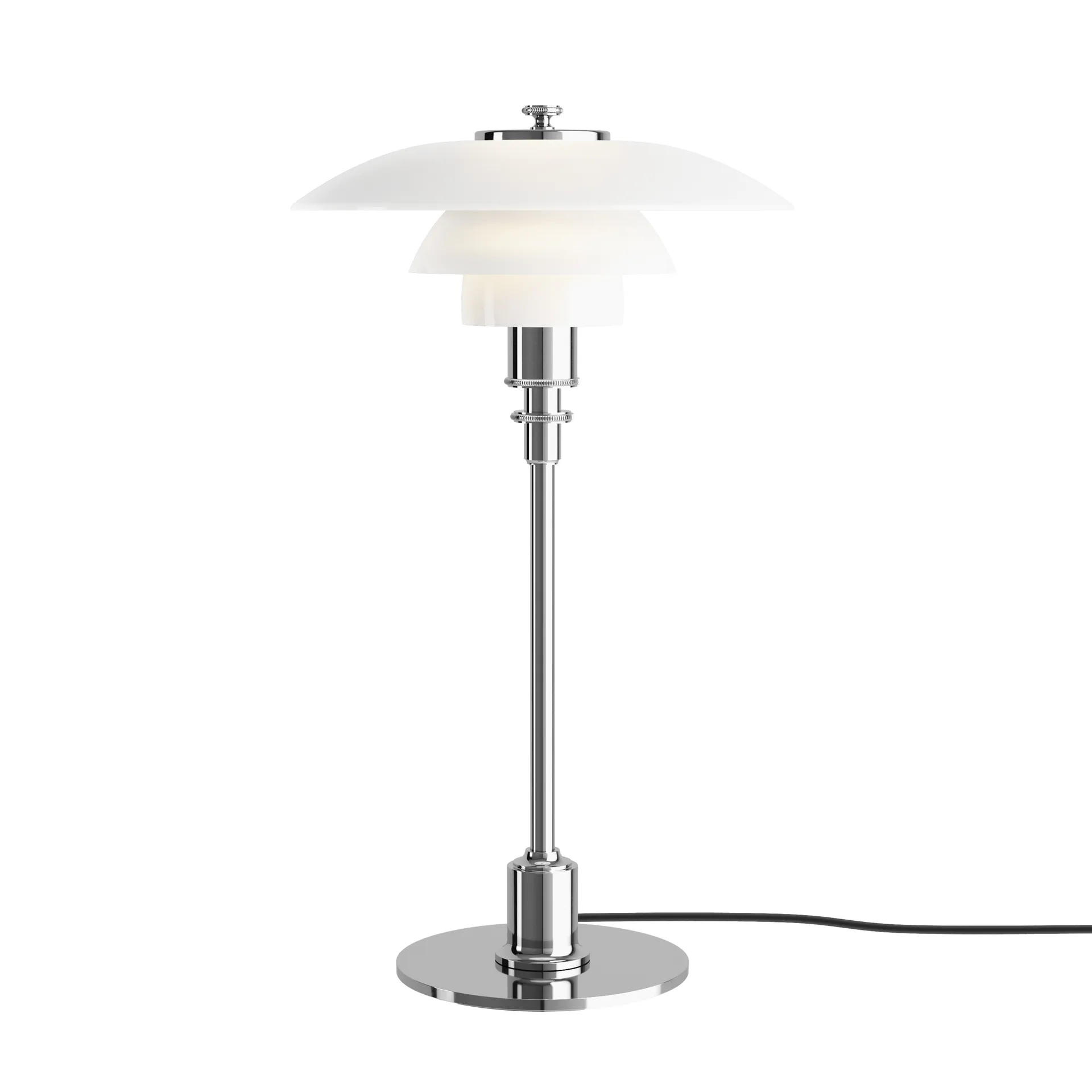 PH 2/1 table lamp, Chome Louis Poulsen