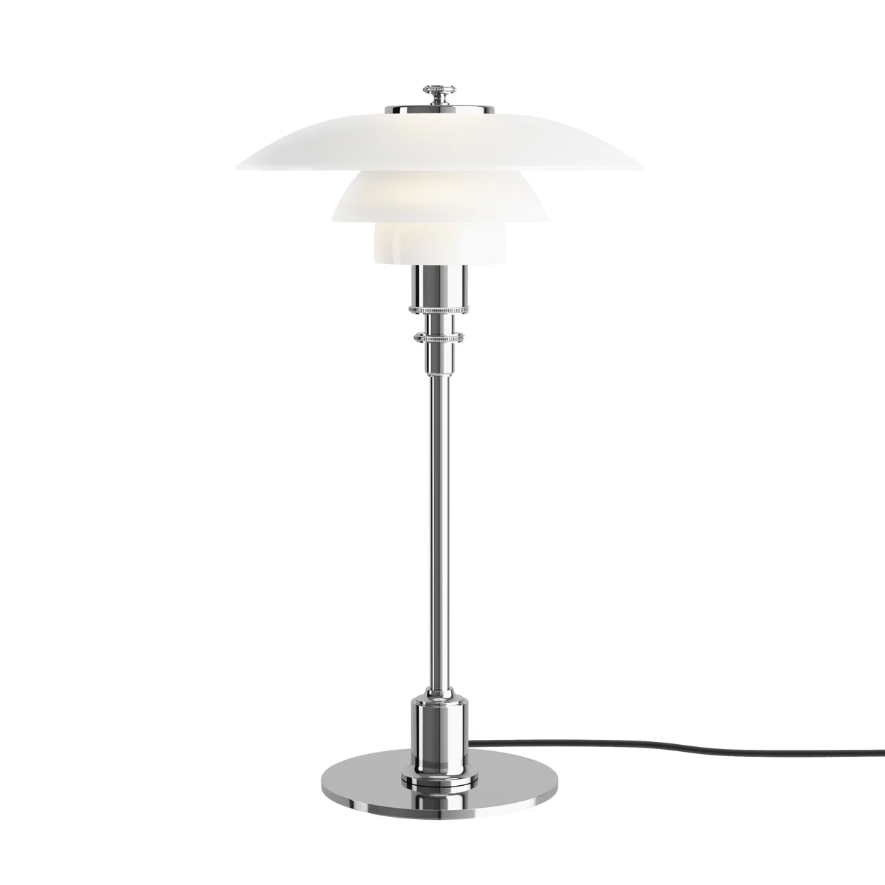 Louis Poulsen PH 2/1 table lamp Chome | Scandinavian Design | Desk & table lamps | Silver-coloured