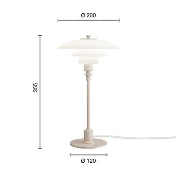 PH 2/1 table lamp - Glossy beige - Louis Poulsen