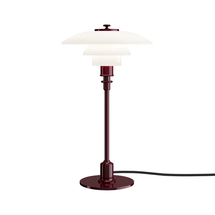 PH 2/1 table lamp - Glossy burgundy - Louis Poulsen
