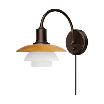 PH 2/2 Centenary Edition wall lamp - Amber-opal white, plug - Louis Poulsen