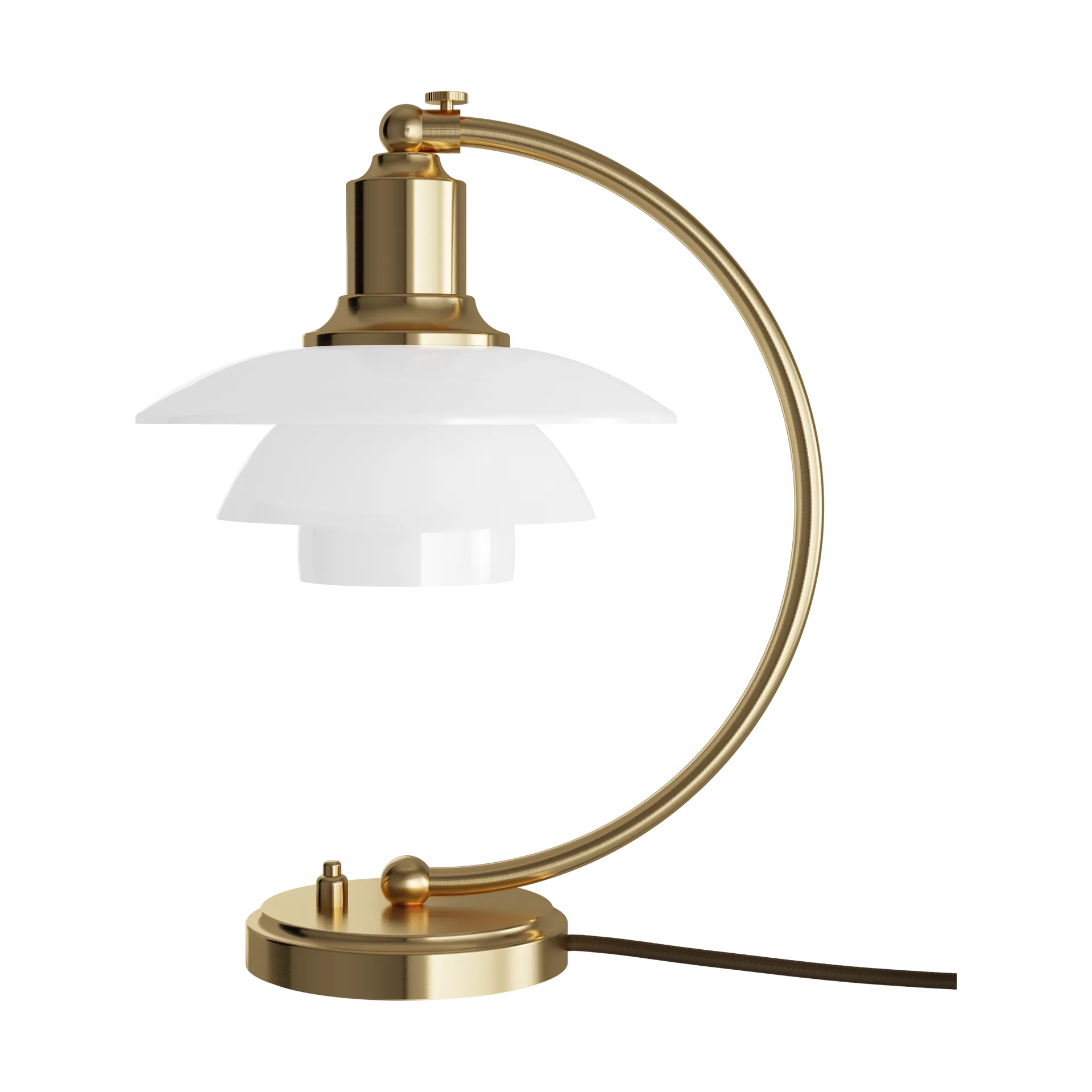 PH 2/2 Luna table lamp limited edition, Brass-opal glass Louis Poulsen