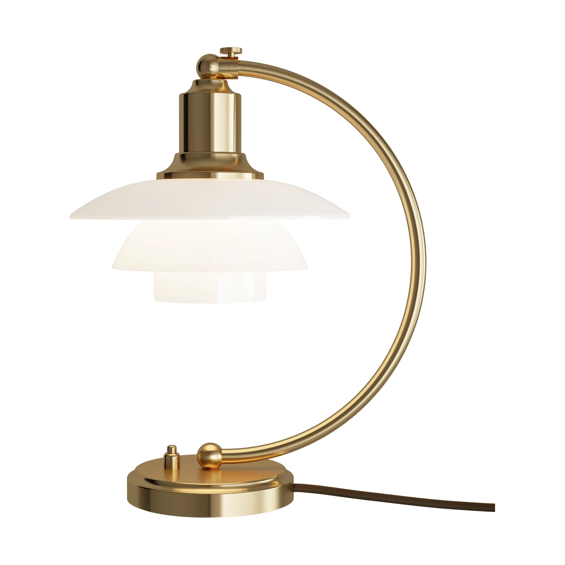 PH 2/2 Luna table lamp limited edition, Brass-opal glass Louis Poulsen