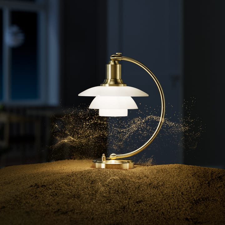 PH 2/2 Luna table lamp limited edition, Brass-opal glass Louis Poulsen