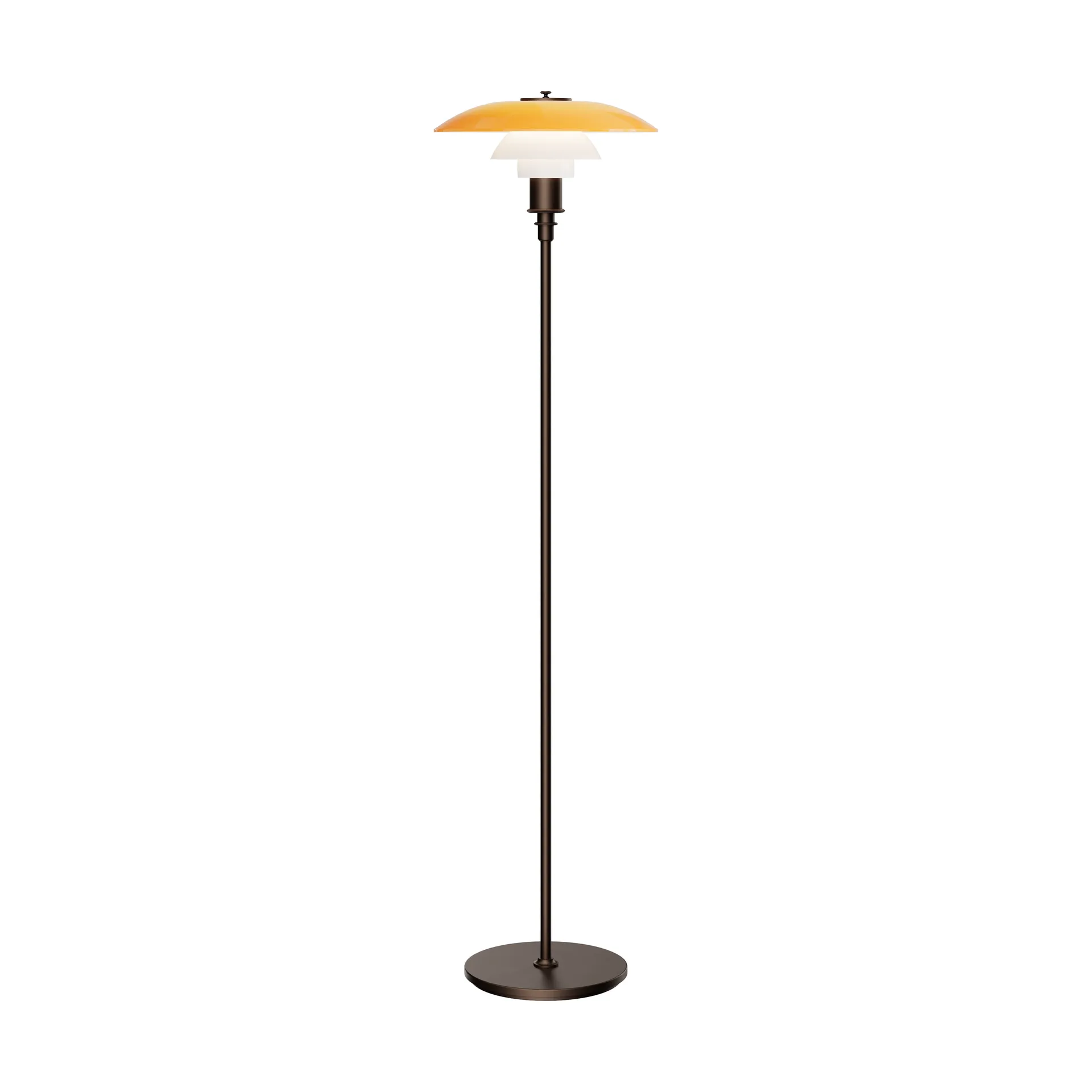 PH 3½-2½ floor lamp Centenary Edition, Amber-opal white Louis Poulsen