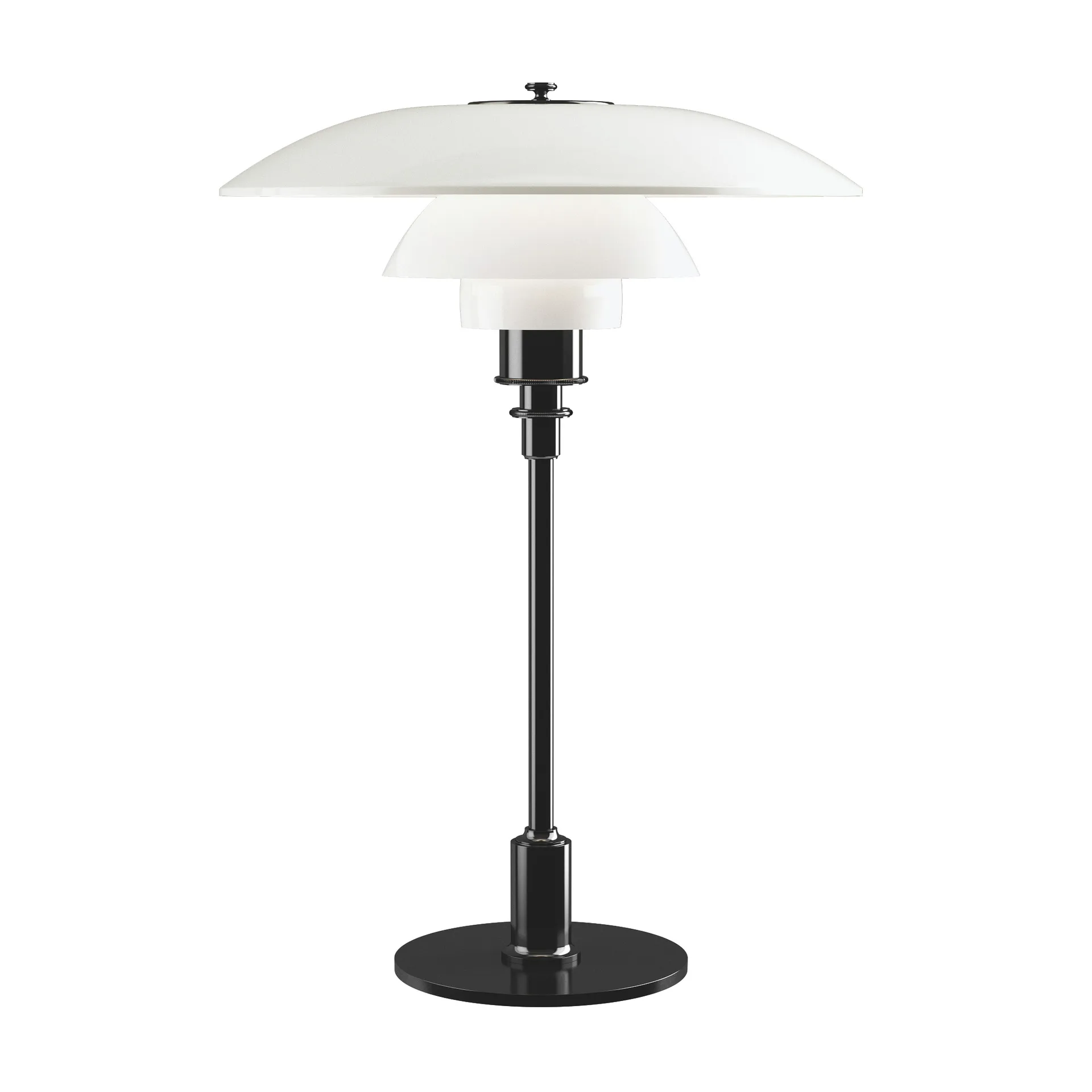 PH 3½-2½ opalglass table lamp, Black Louis Poulsen