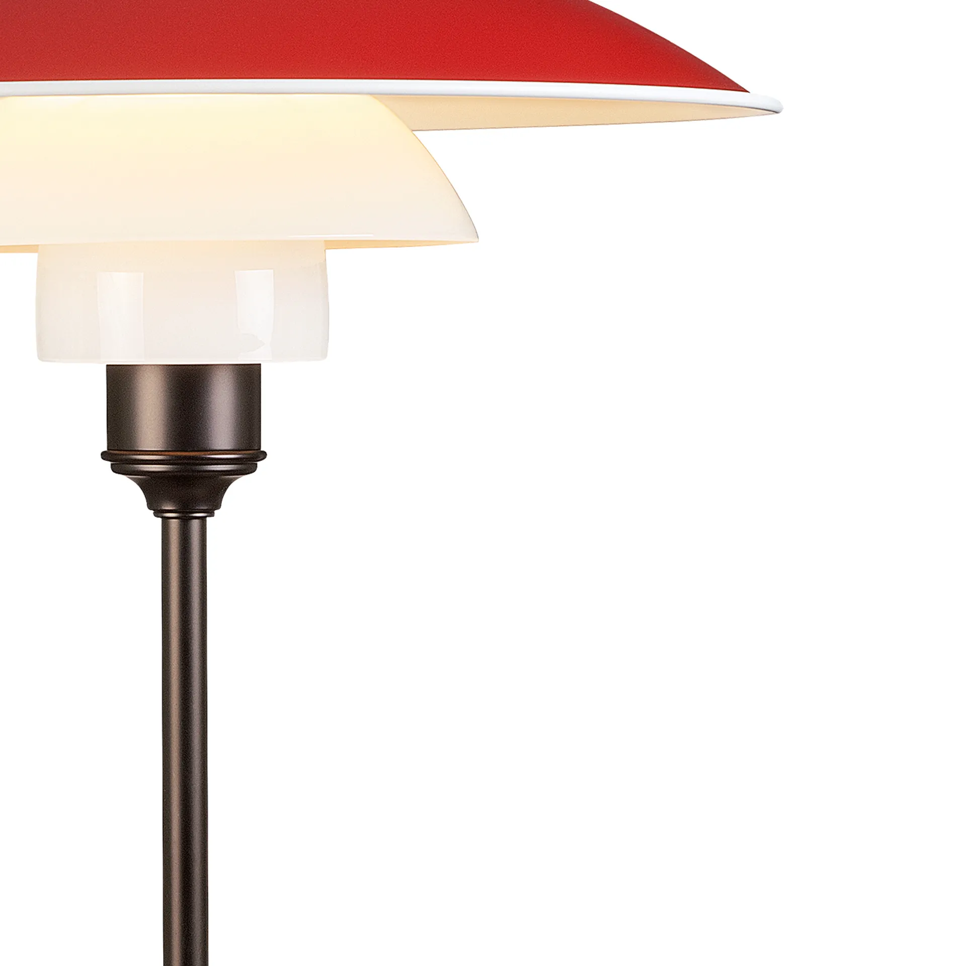 PH 3½-2½ table lamp, Red Louis Poulsen