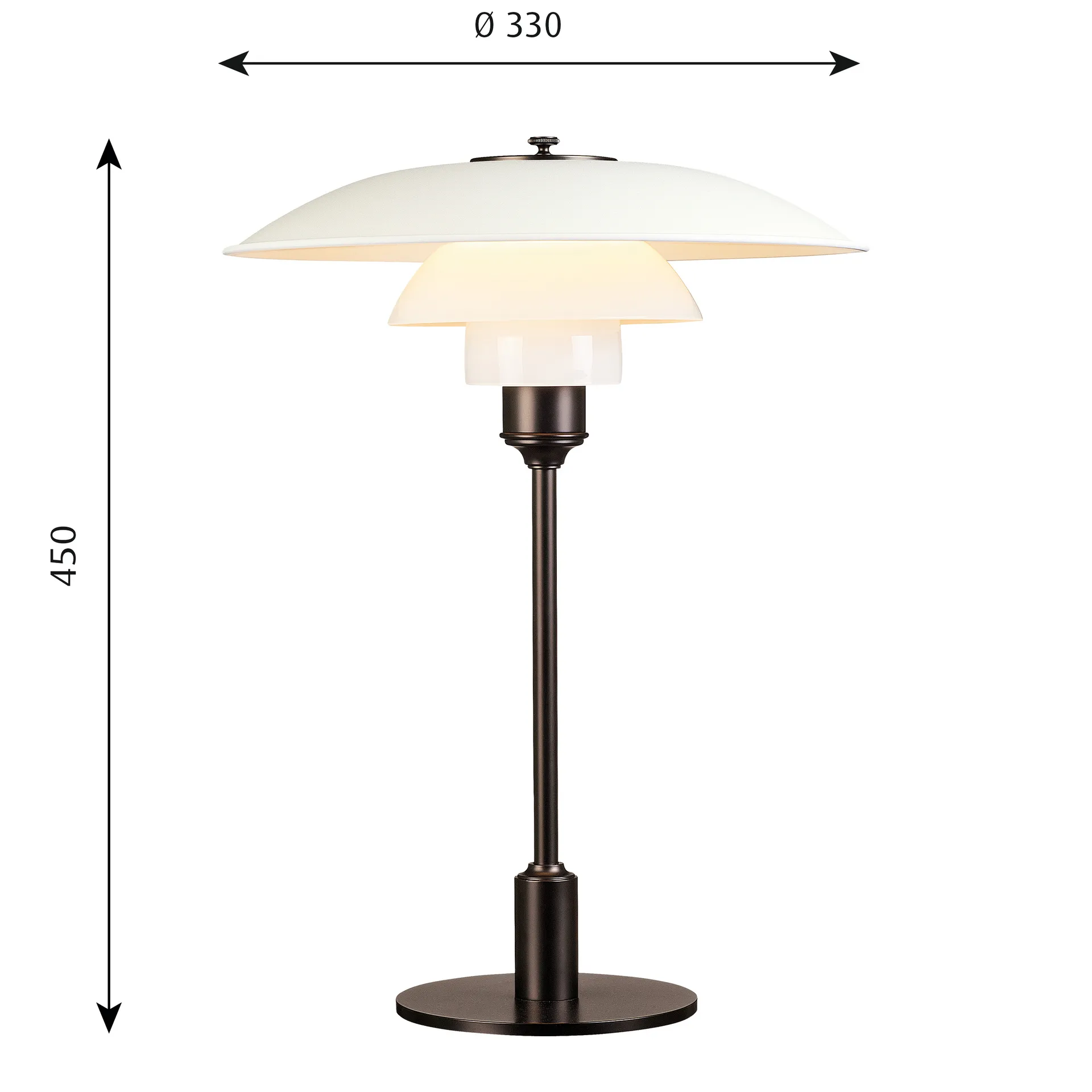 PH 3½-2½ table lamp, White Louis Poulsen
