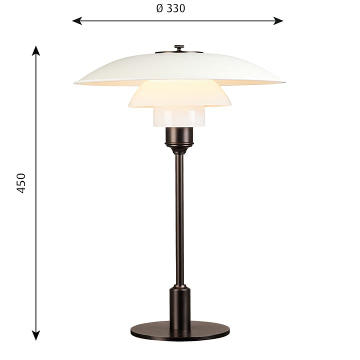 PH 3½-2½ table lamp - White - Louis Poulsen