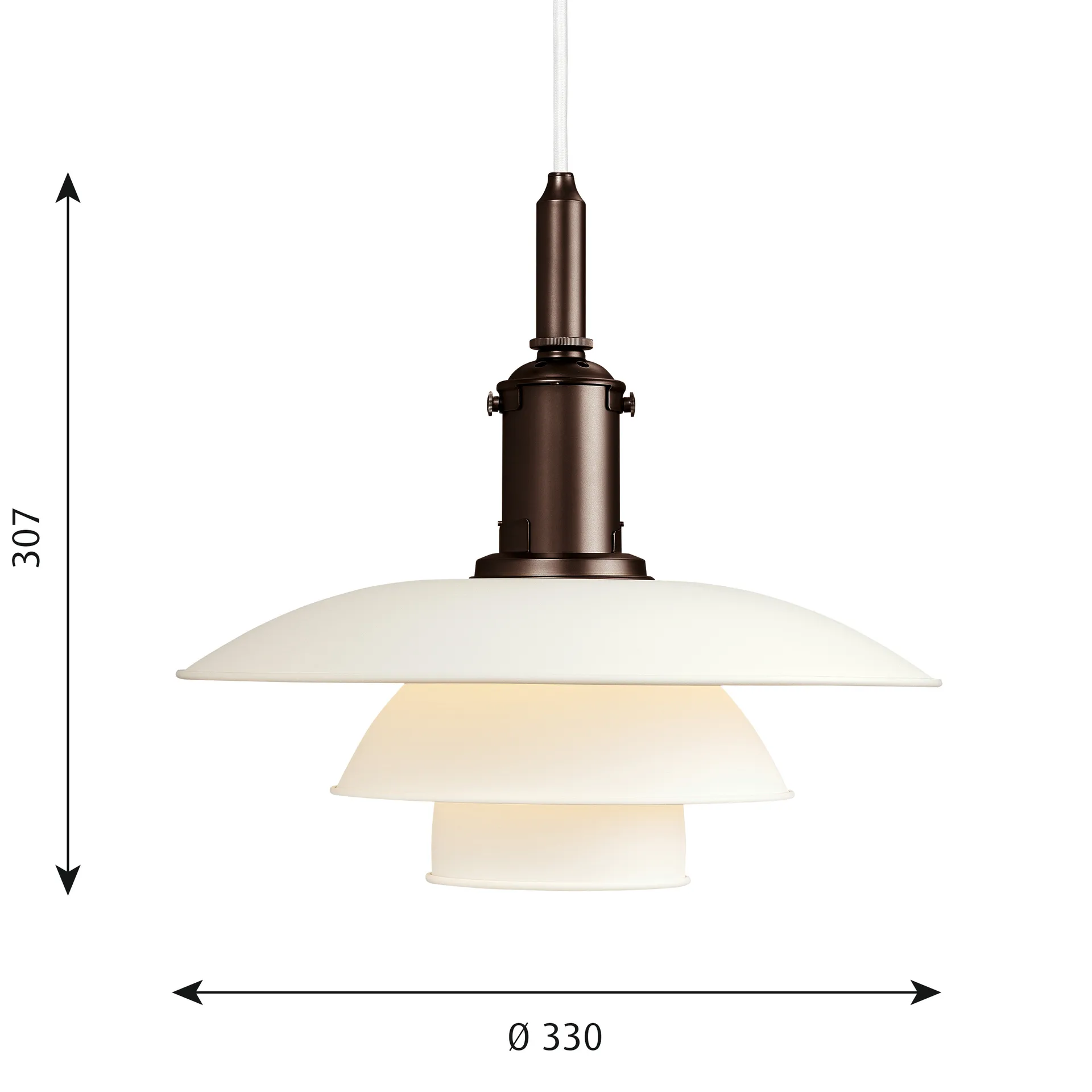 PH 3½-3 pendant lamp, White Louis Poulsen