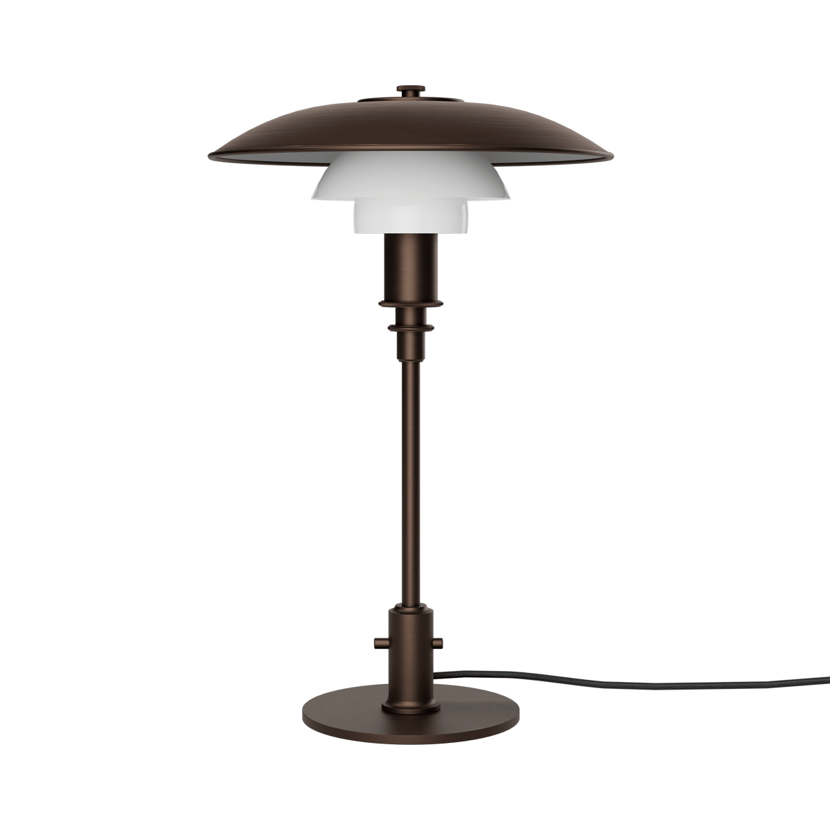 Louis Poulsen PH 3/2 Luna table lamp Aged brass-opal glass
