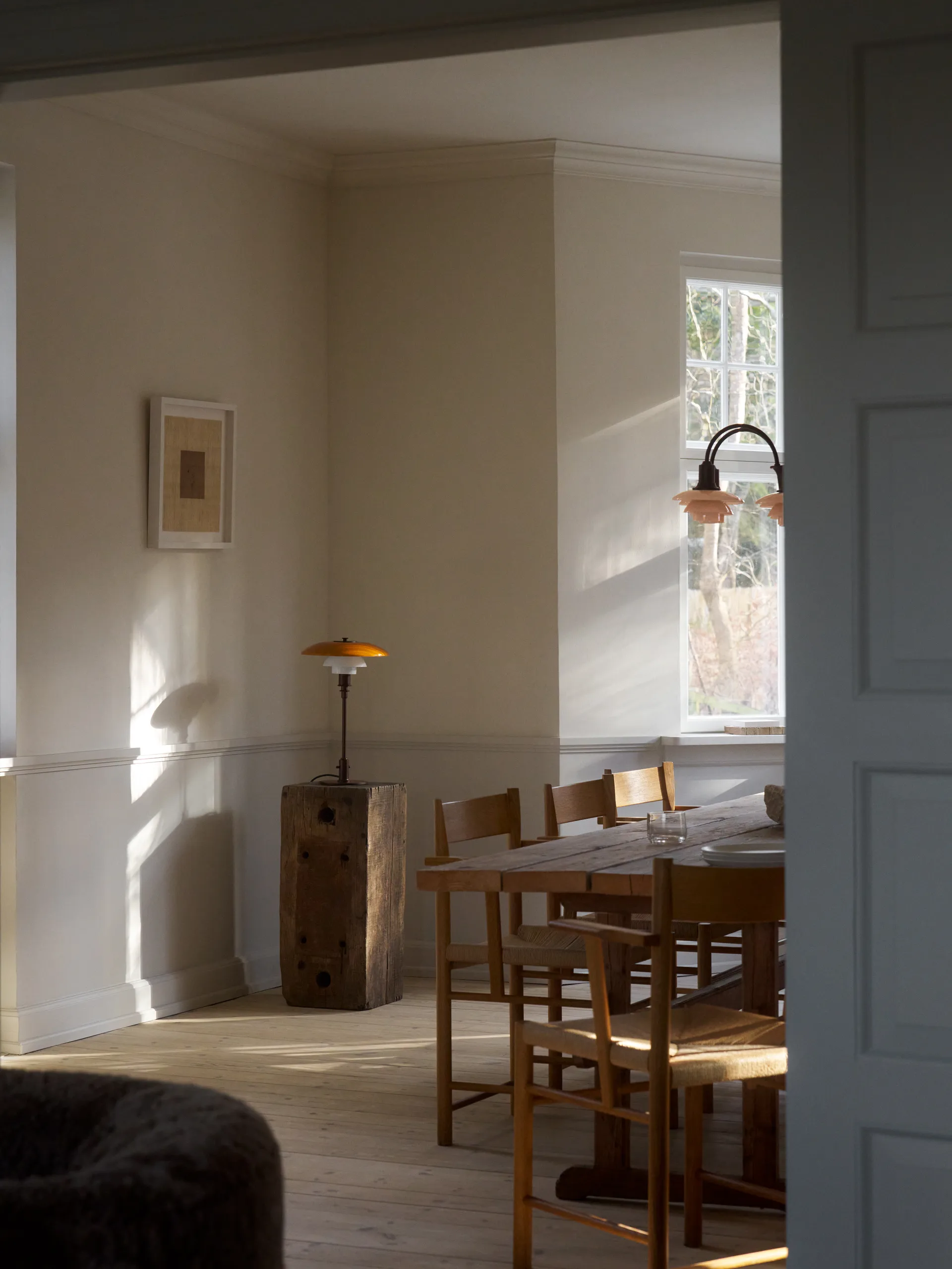 PH 3/2 table lamp Centenary Edition, Amber-opal white Louis Poulsen