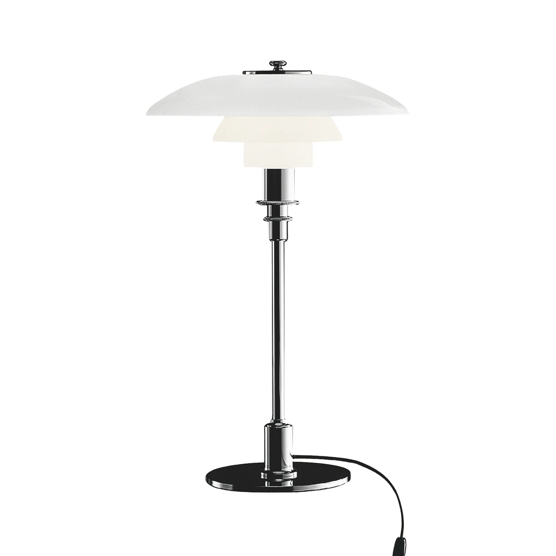 PH 3/2 table lamp, Chome Louis Poulsen