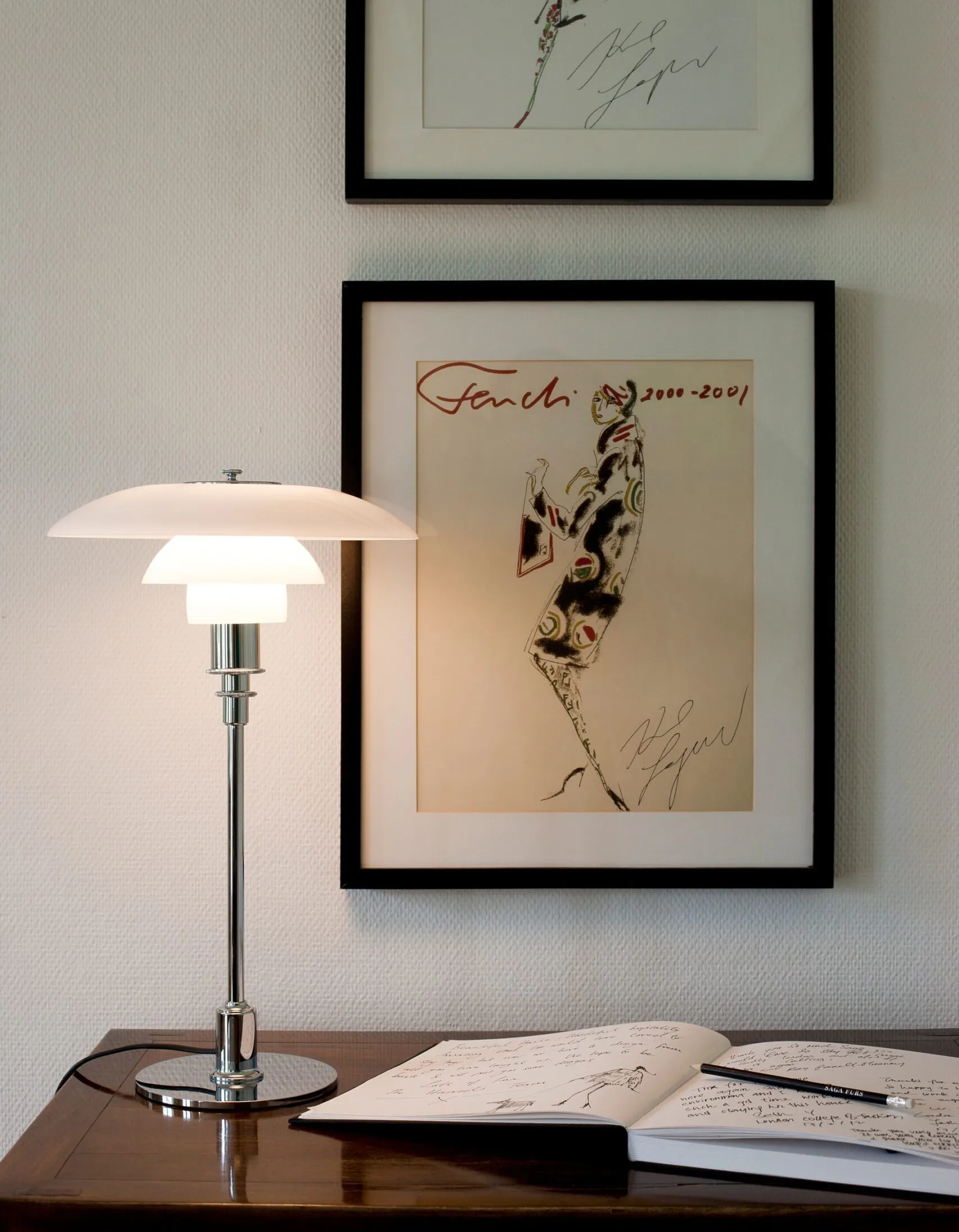 PH 3/2 table lamp, Chome Louis Poulsen