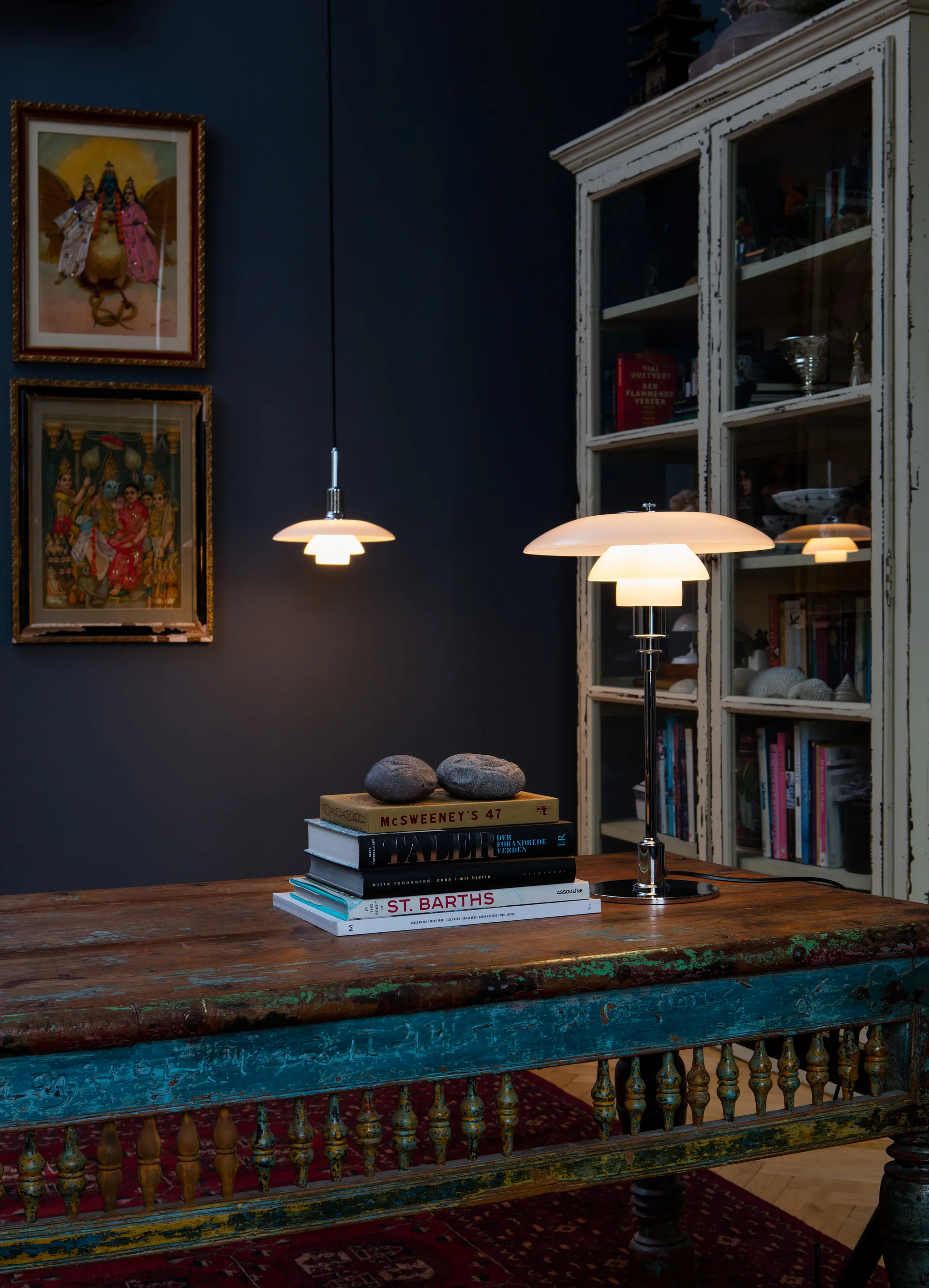 PH 3/2 table lamp, Chome Louis Poulsen