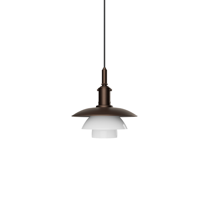 PH 3/3 Luna pendant - Aged brass-opal glass - Louis Poulsen