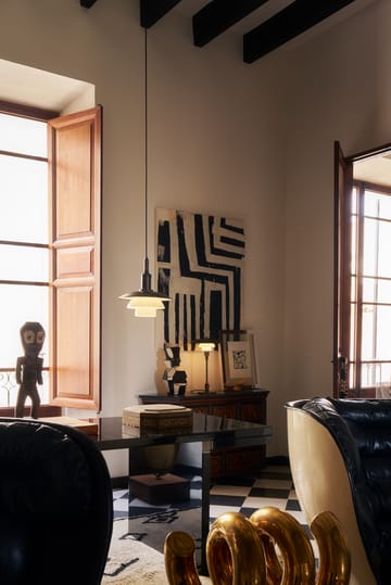 PH 3/3 Luna pendant - Aged brass-opal glass - Louis Poulsen