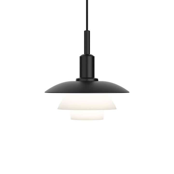 PH 3/3 pendant lamp - Black-white, metal-glass - Louis Poulsen