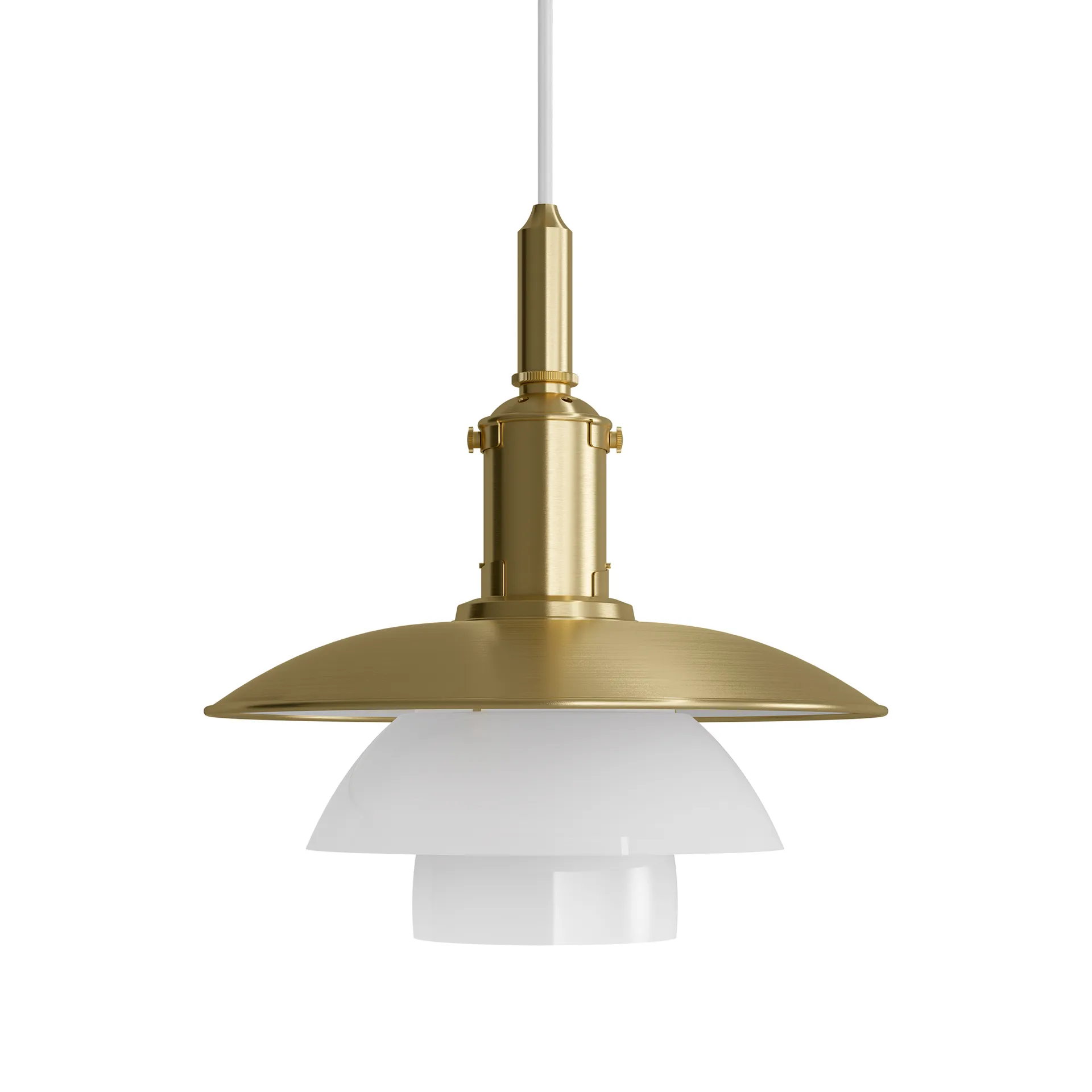 PH 3/3 pendant lamp Limited Edition, Brass-opal glass Louis Poulsen