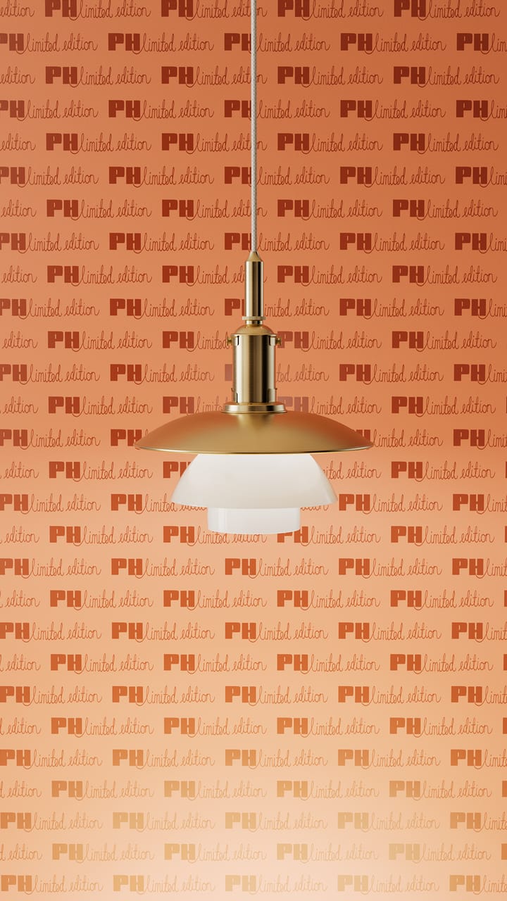 PH 3/3 pendant lamp Limited Edition - Brass-opal glass - Louis Poulsen