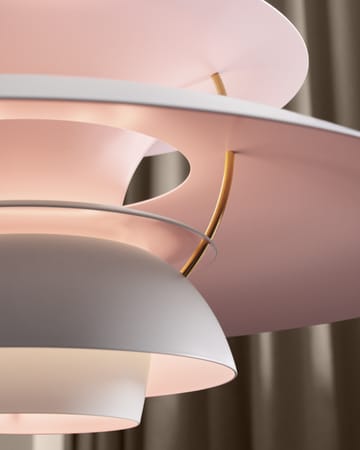 PH 5 Anniversary edition pendant lamp - Matte white-pale rose - Louis Poulsen