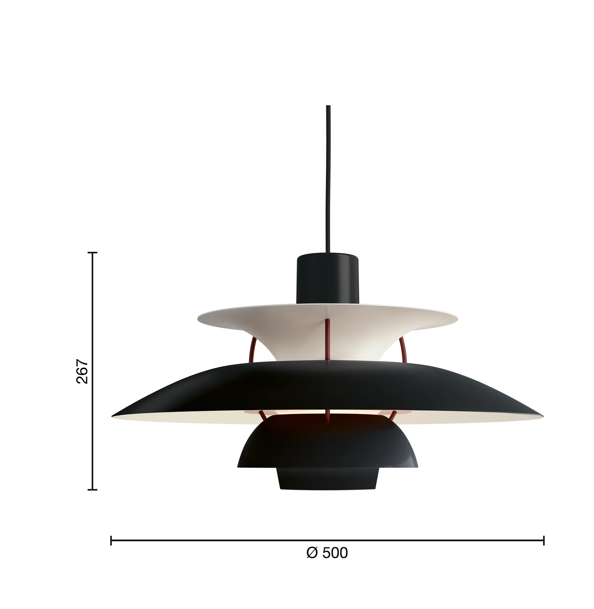 PH 5 Black Edition 2025 pendant, Black Louis Poulsen