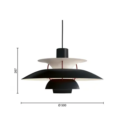PH 5 Black Edition 2025 pendant - Black - Louis Poulsen