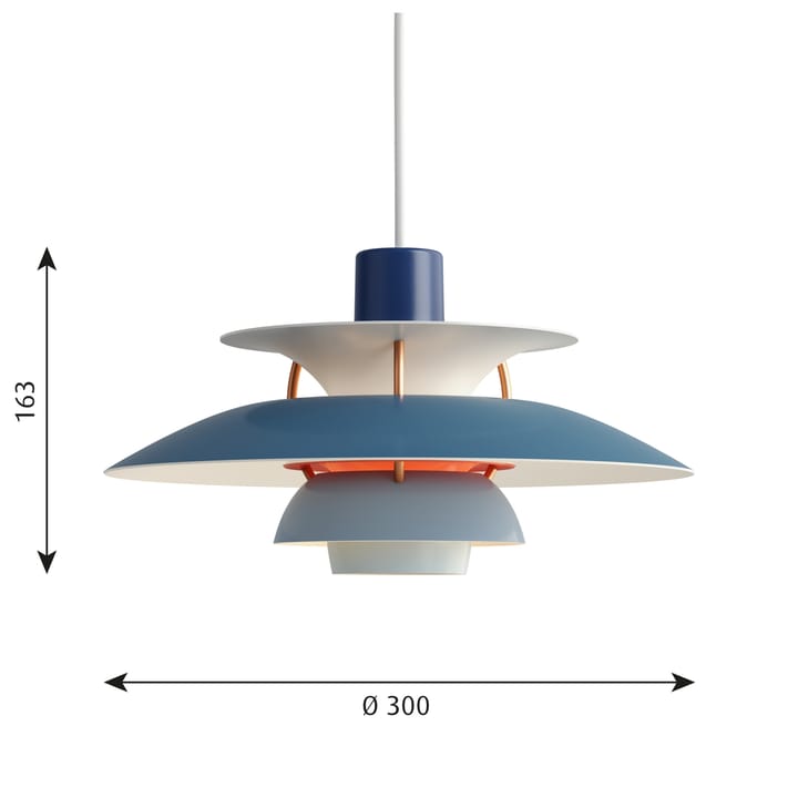 PH 5 MINI pendant lamp - Blue - Louis Poulsen