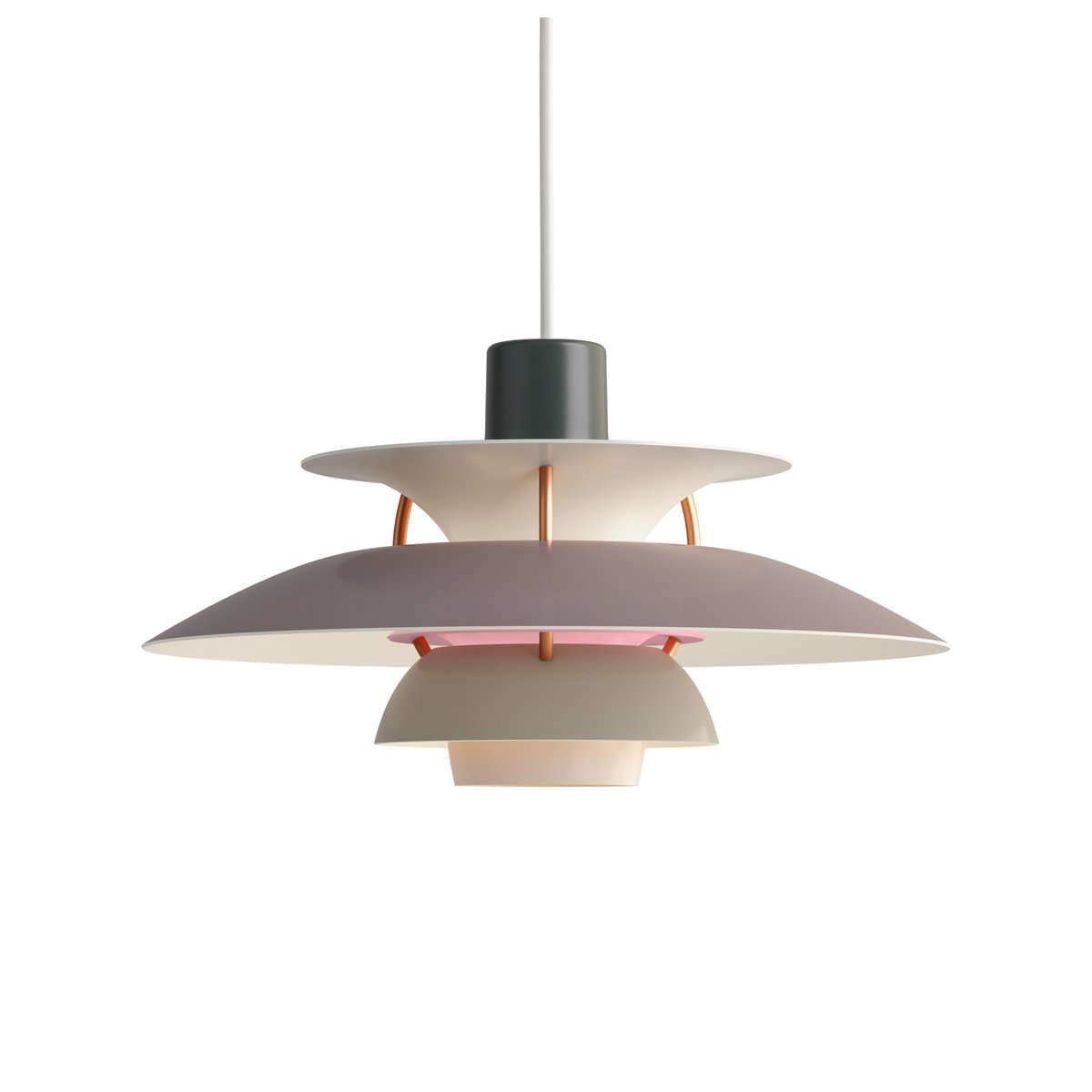 Louis Poulsen PH 5 MINI pendant lamp Grey | Scandinavian Design | Pendant lamps | Grey