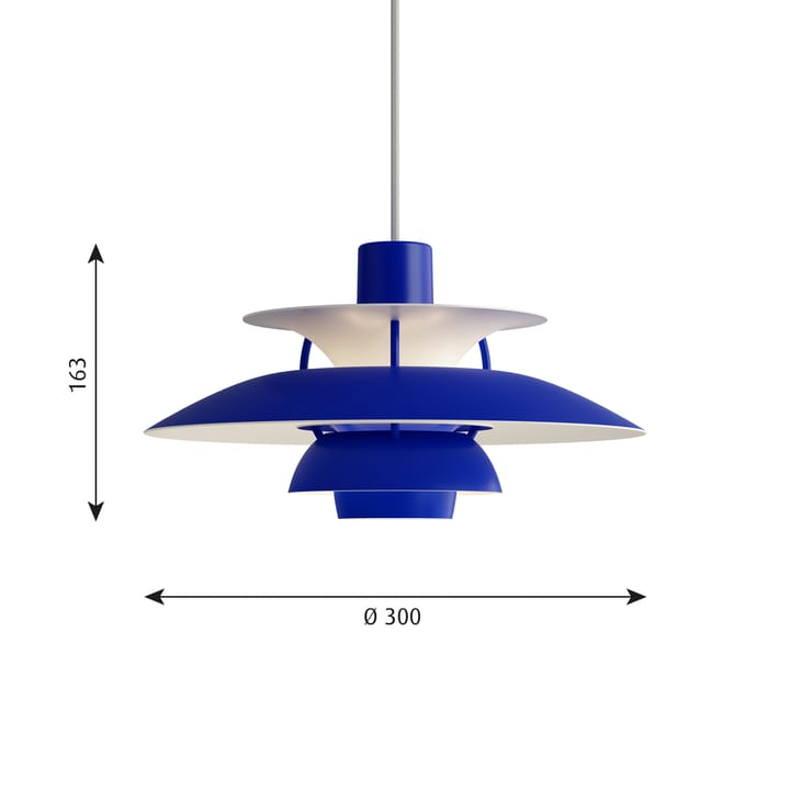 PH 5 MINI pendant lamp monochrome - Blue - Louis Poulsen