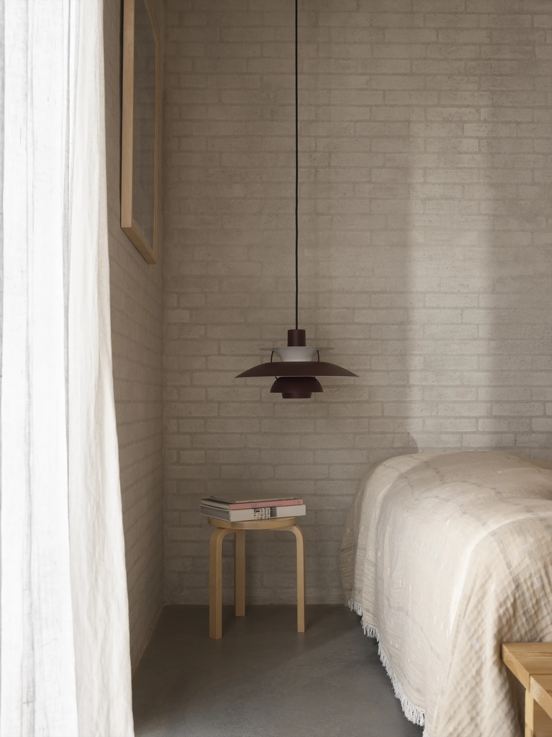PH 5 MINI pendant lamp monochrome, Burgundy Louis Poulsen