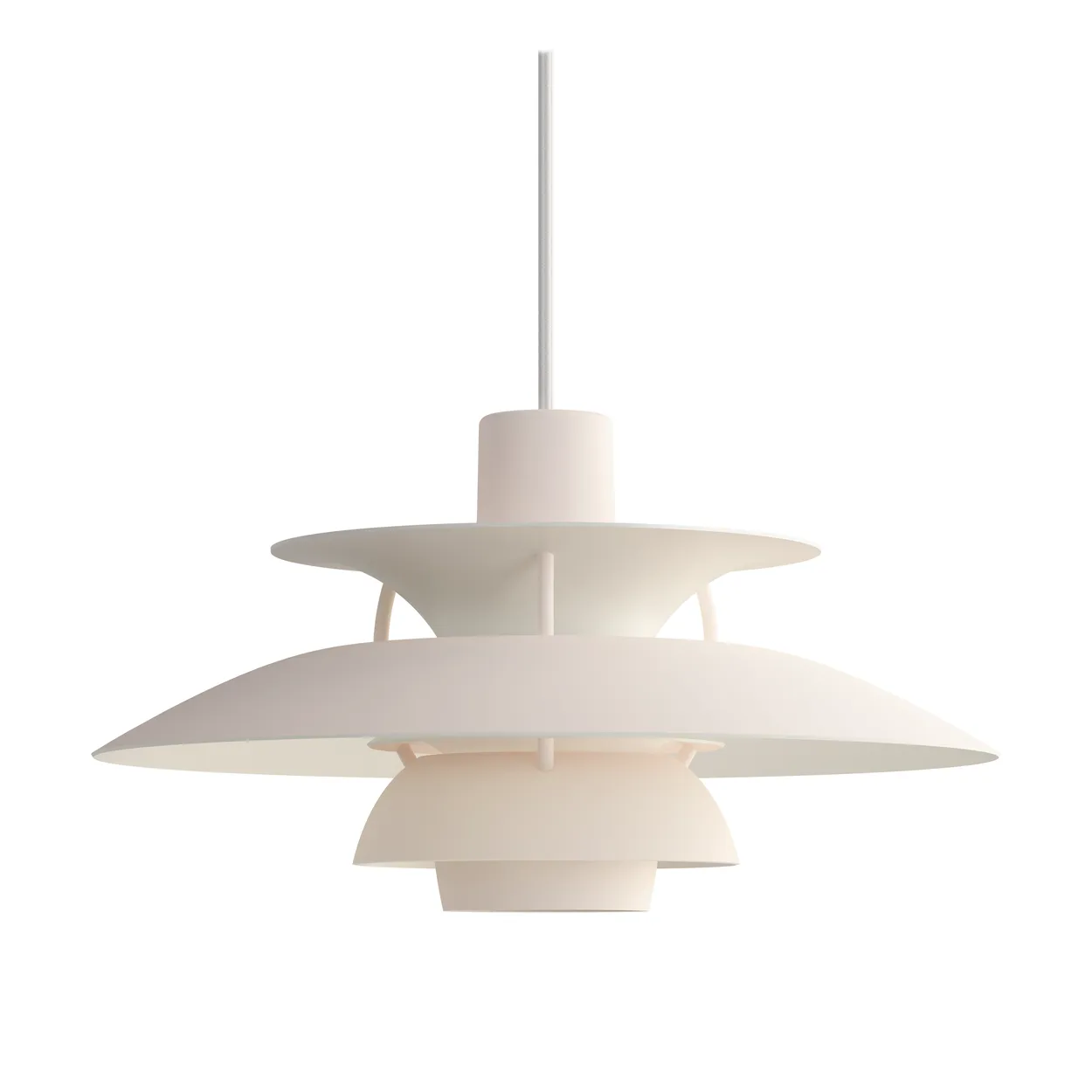 Louis Poulsen PH 5 MINI pendant lamp monochrome Pale blush