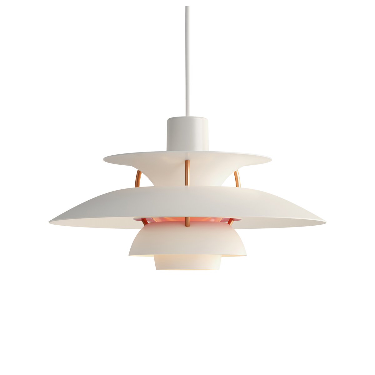 Louis Poulsen PH 5 MINI pendant lamp White modern | Scandinavian Design | Pendant lamps | White