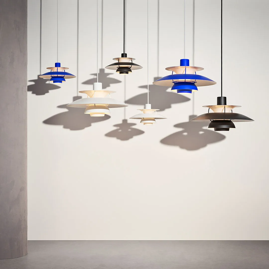 PH 5 pendant lamp, Ø300, Blue Louis Poulsen